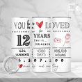 Load image into Gallery viewer, Birthday Tumbler - Loved 12 Years And Counting