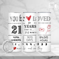 Load image into Gallery viewer, Birthday Tumbler - Loved 21 Years And Counting