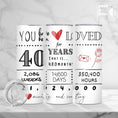 Load image into Gallery viewer, Birthday Tumbler - Loved 40 Years And Counting