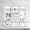 Load image into Gallery viewer, Birthday Tumbler - Loved 70 Years And Counting