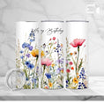 Load image into Gallery viewer, Wild Flower Birthday Tumbler