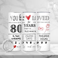 Load image into Gallery viewer, Birthday Tumbler - Loved 80 Years And Counting
