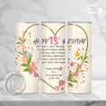 Load image into Gallery viewer, Girl Happy 13th Birthday Sweetheart Tumbler