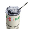 Load image into Gallery viewer, Boy 15th Birthday Tumbler - Game Troll