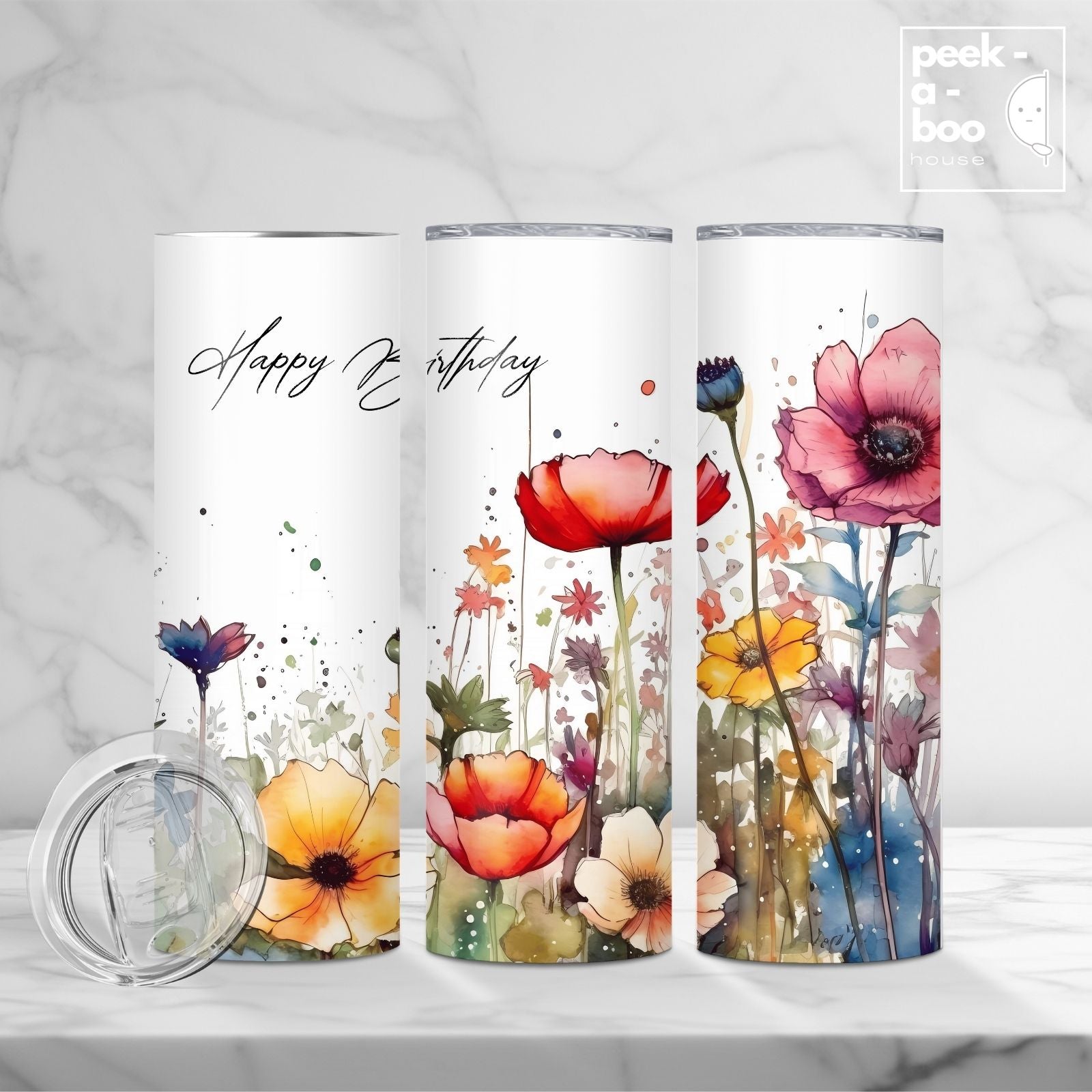 Wild Flower Birthday Tumbler