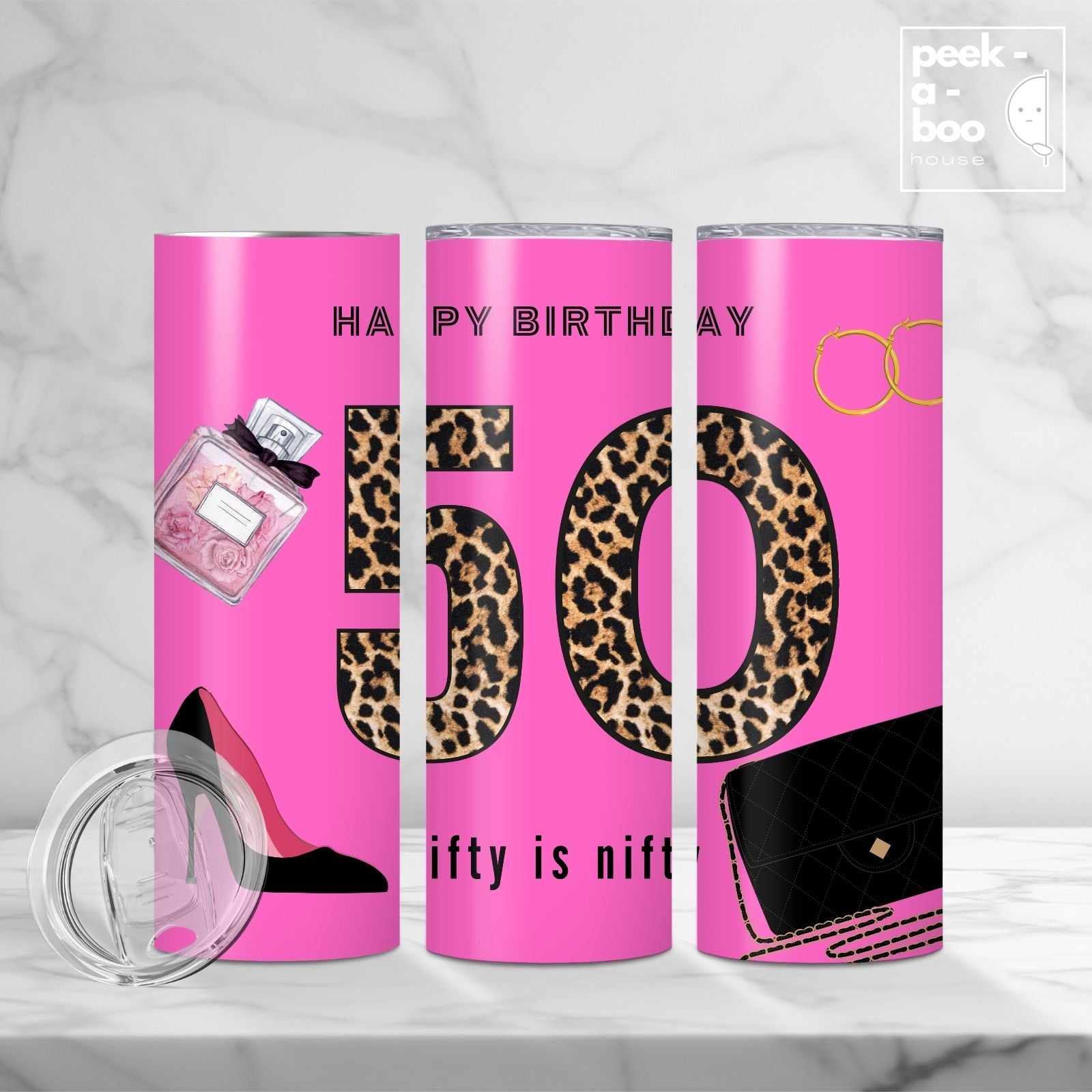 Funny Birthday Tumbler - Nifty Fifty