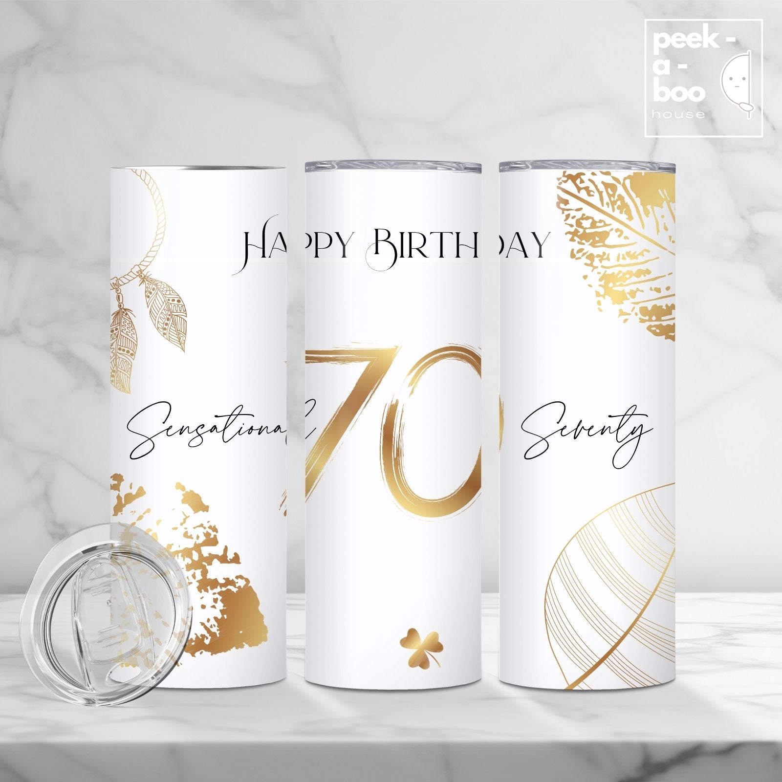 Funny Birthday Tumbler - Sensational Seventy