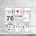 Load image into Gallery viewer, Birthday Tumbler - Loved 70 Years And Counting
