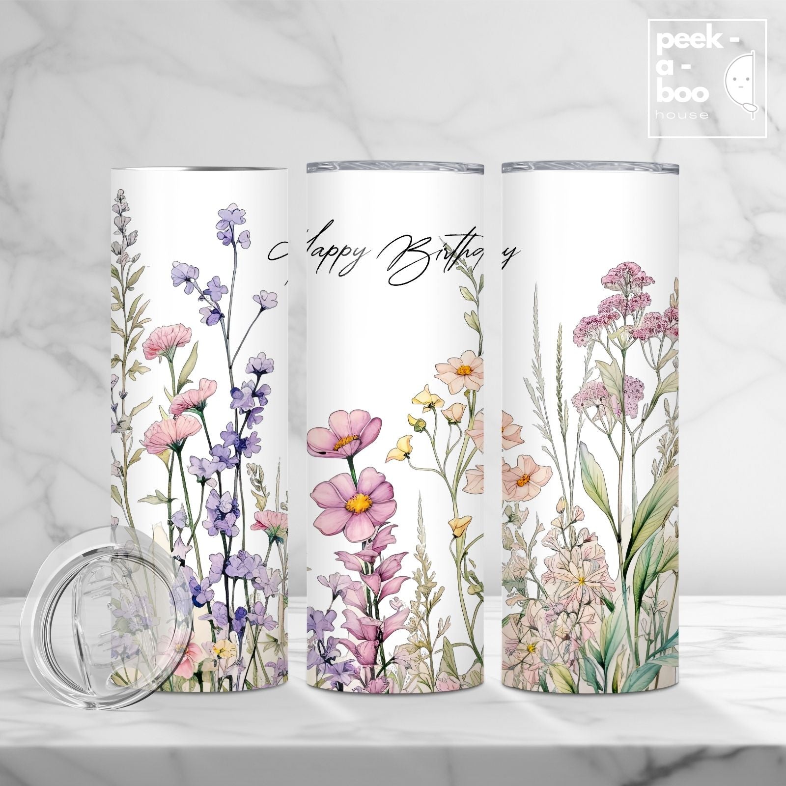 Wild Flower Birthday Tumbler