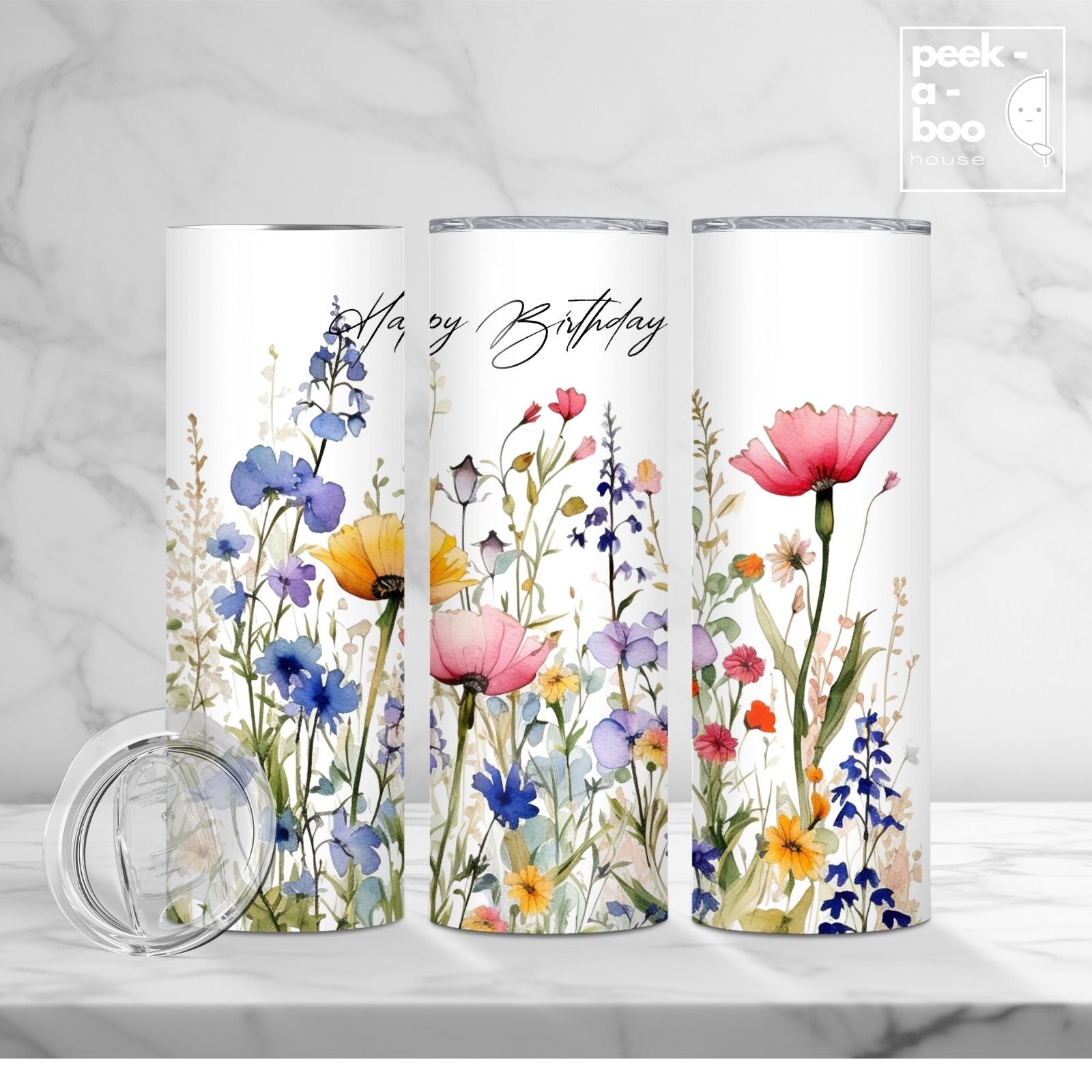 Wild Flower Birthday Tumbler