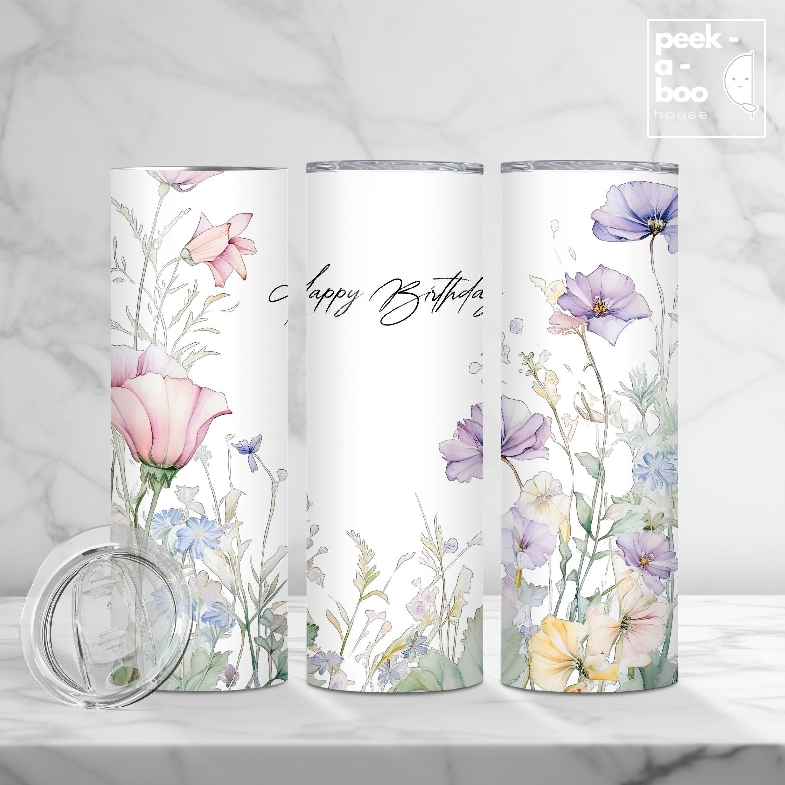 Wild Flower Birthday Tumbler