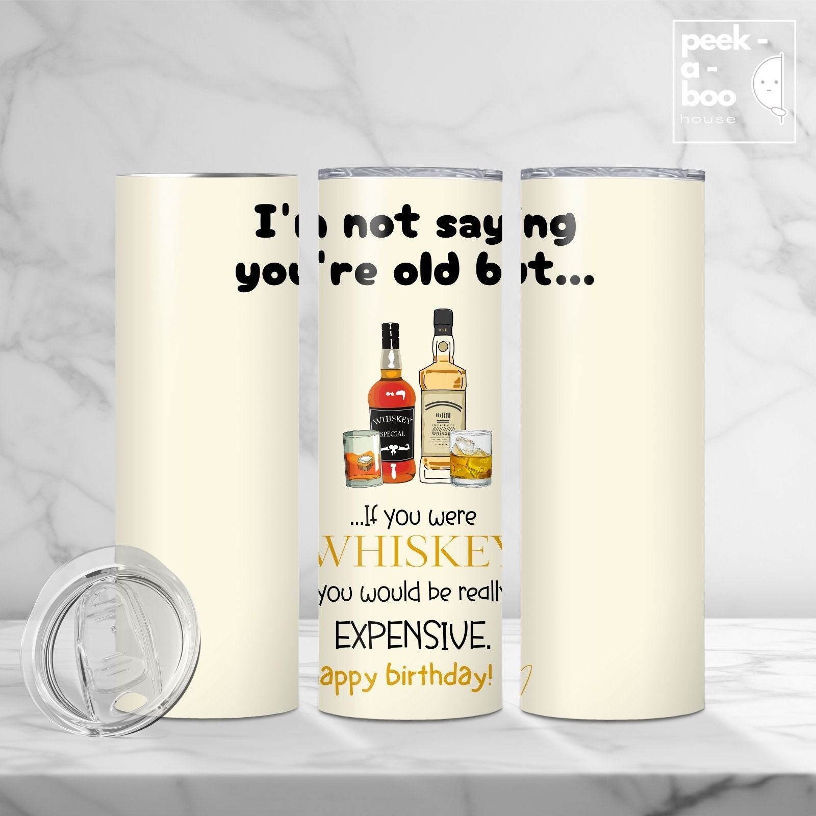 Funny Birthday Tumbler - Expensive Whiskey