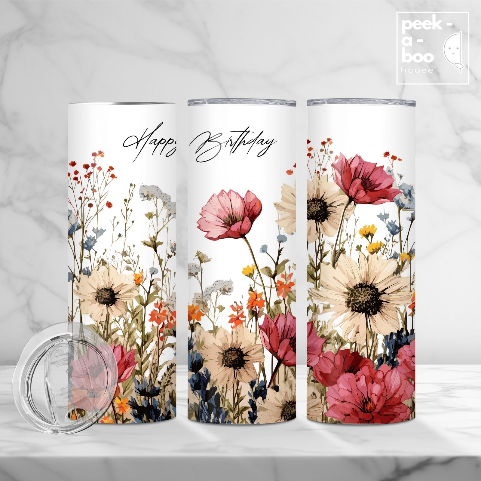 Wild Flower Birthday Tumbler