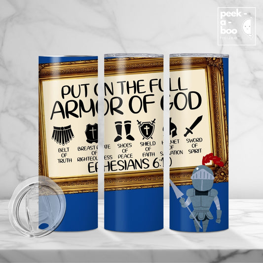 Christian Faith Tumbler - Armor of God