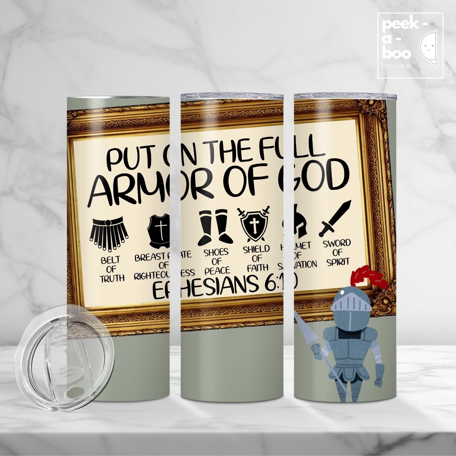 Christian Faith Tumbler - Armor of God