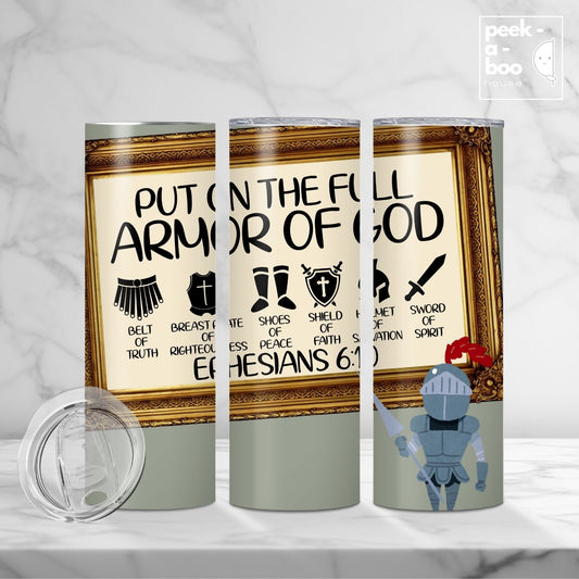 Christian Faith Tumbler - Armor of God