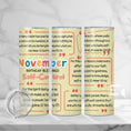 Load image into Gallery viewer, Christian Faith Tumbler - November Birthday - Self-Control
