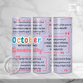 Load image into Gallery viewer, Christian Faith Tumbler - October Birthday - Generosity
