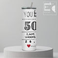 Load and play video in Gallery viewer, Birthday Tumbler - Loved 50 Years And Counting
