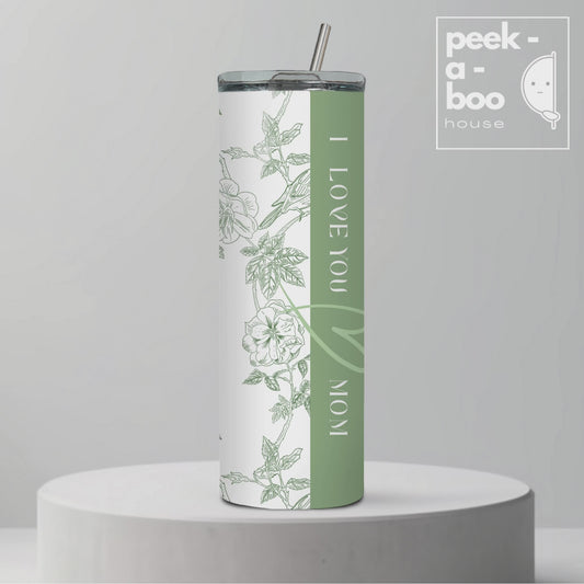 Tumbler for Mom - Green Roses