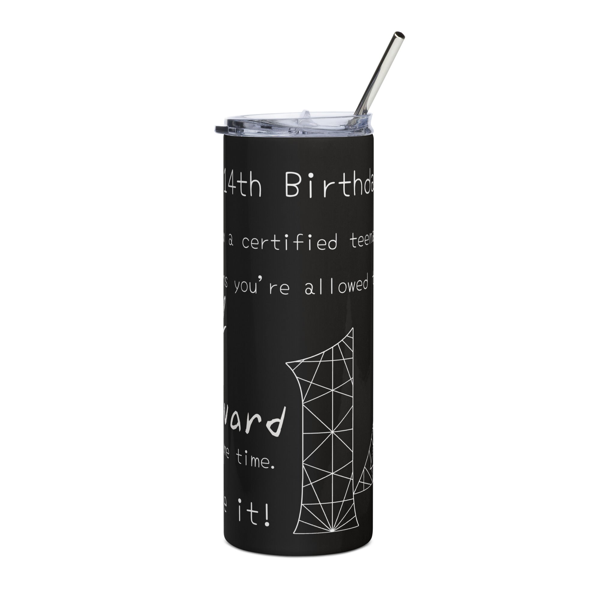 Boy 14th Birthday Tumbler - Cool & Awkward