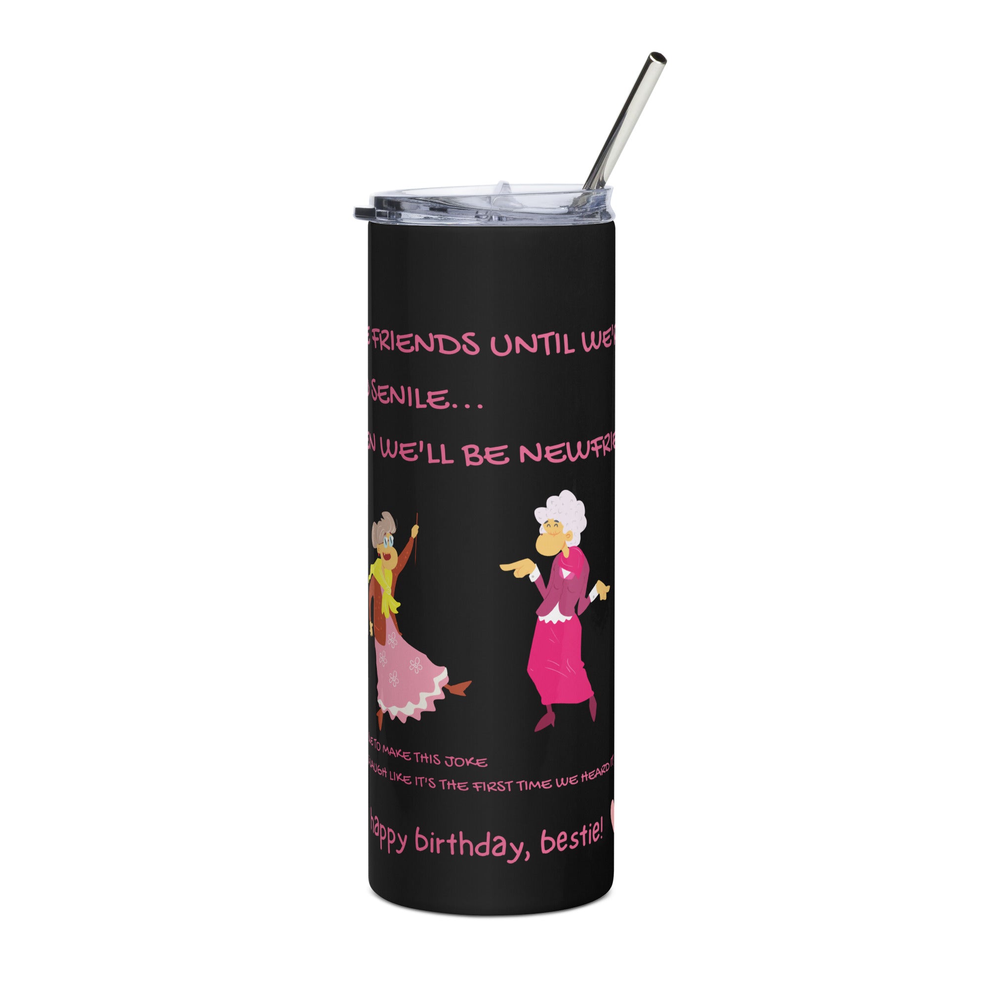 Funny Birthday Tumbler - Old And Senile