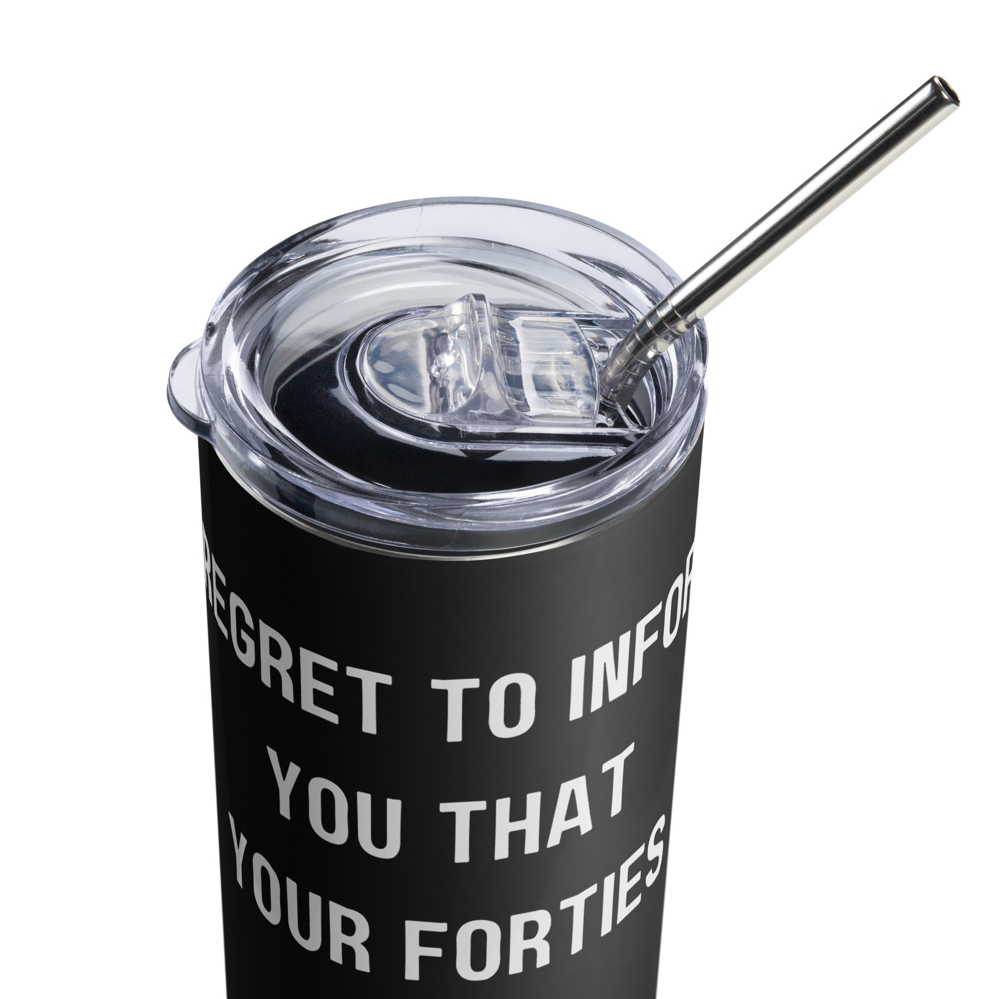 Funny Birthday Tumbler - Forties Expired