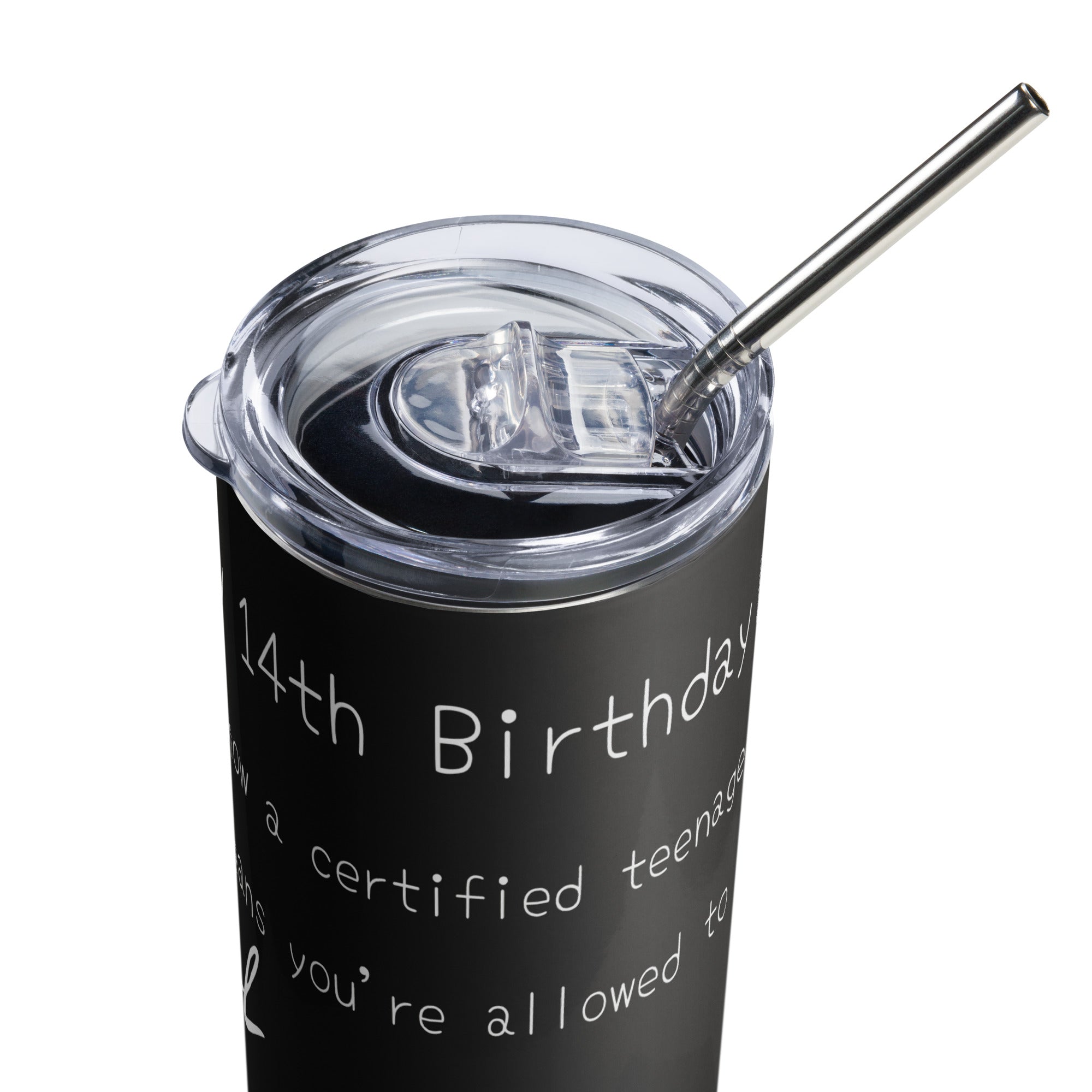 Boy 14th Birthday Tumbler - Cool & Awkward