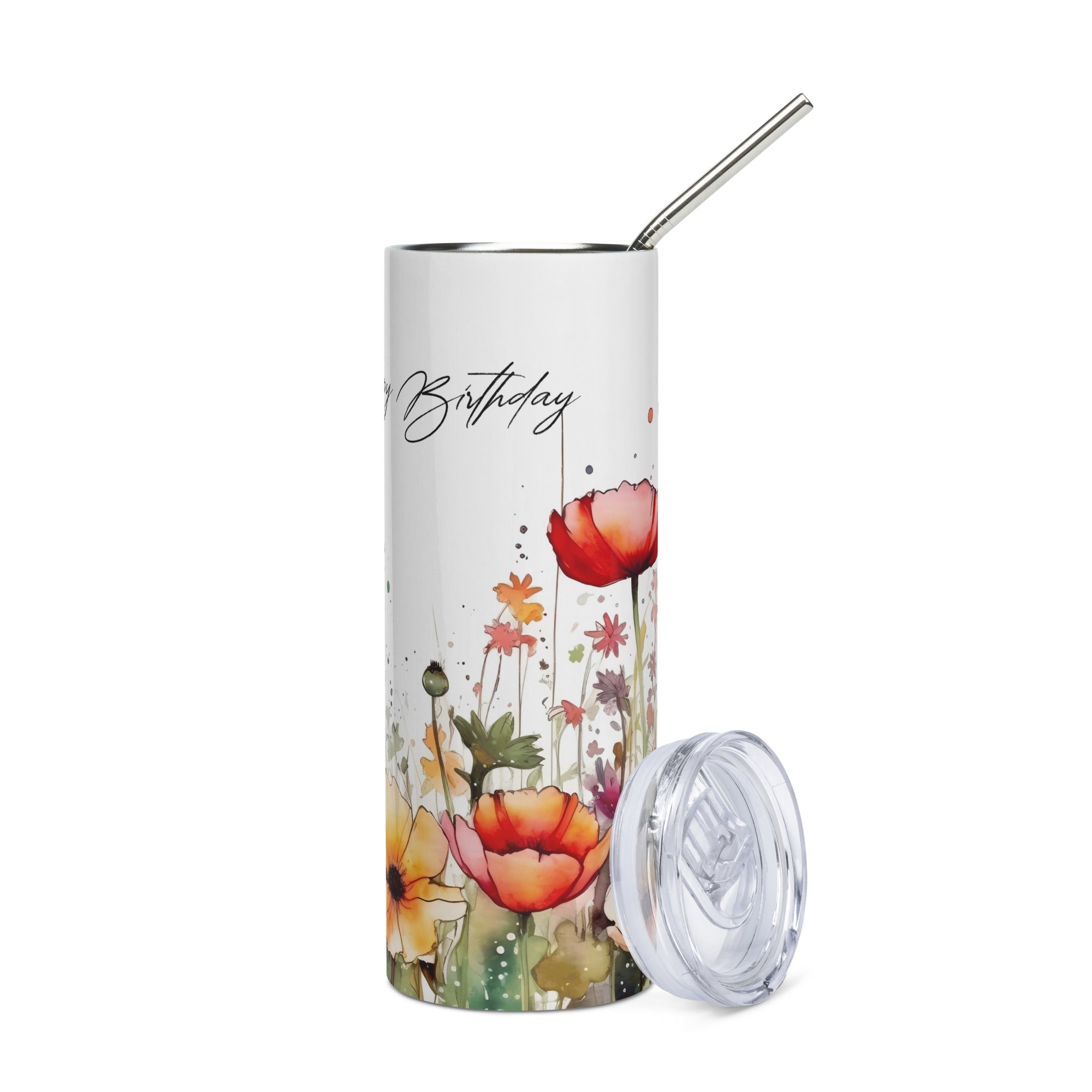 Wild Flower Birthday Tumbler