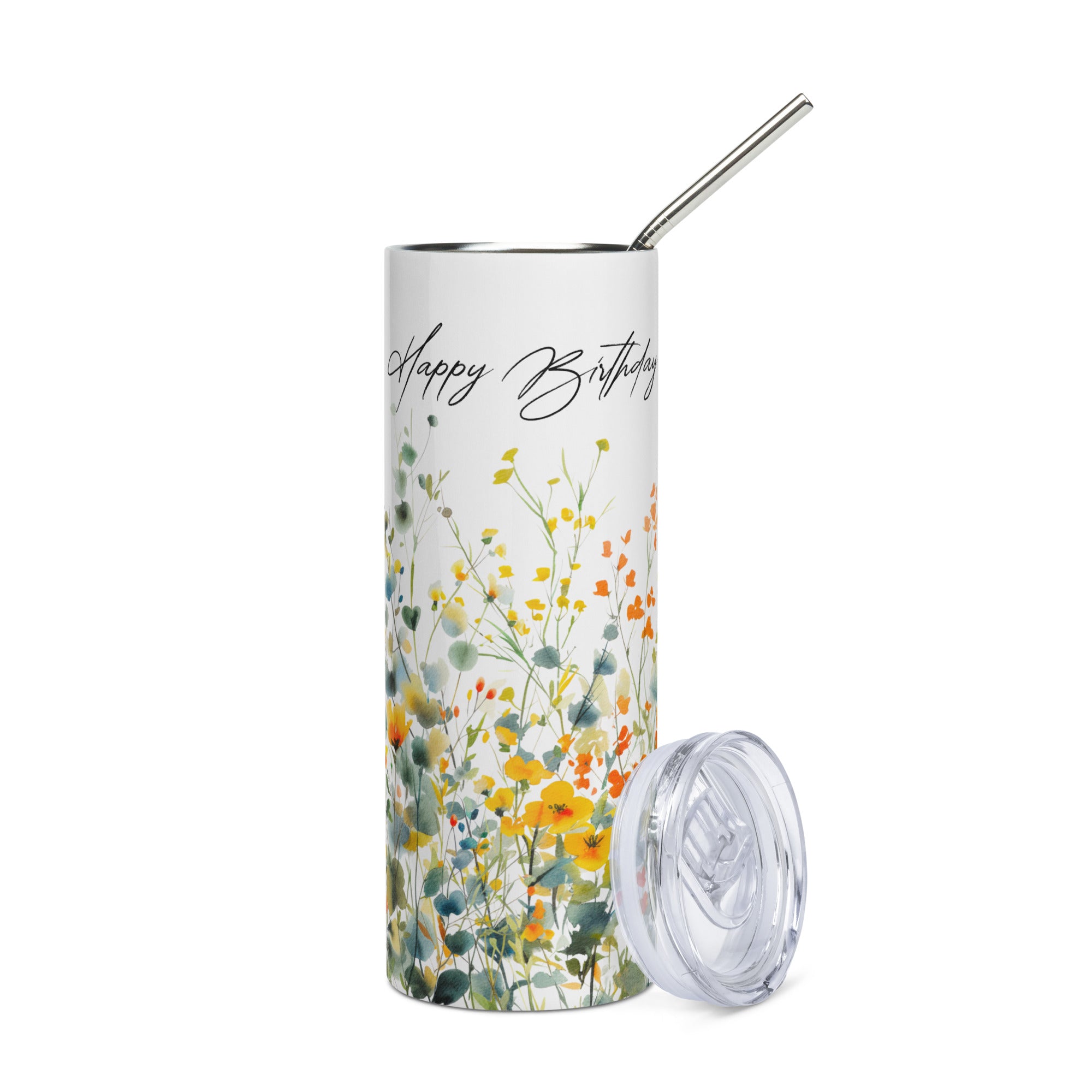 Wild Flower Birthday Tumbler