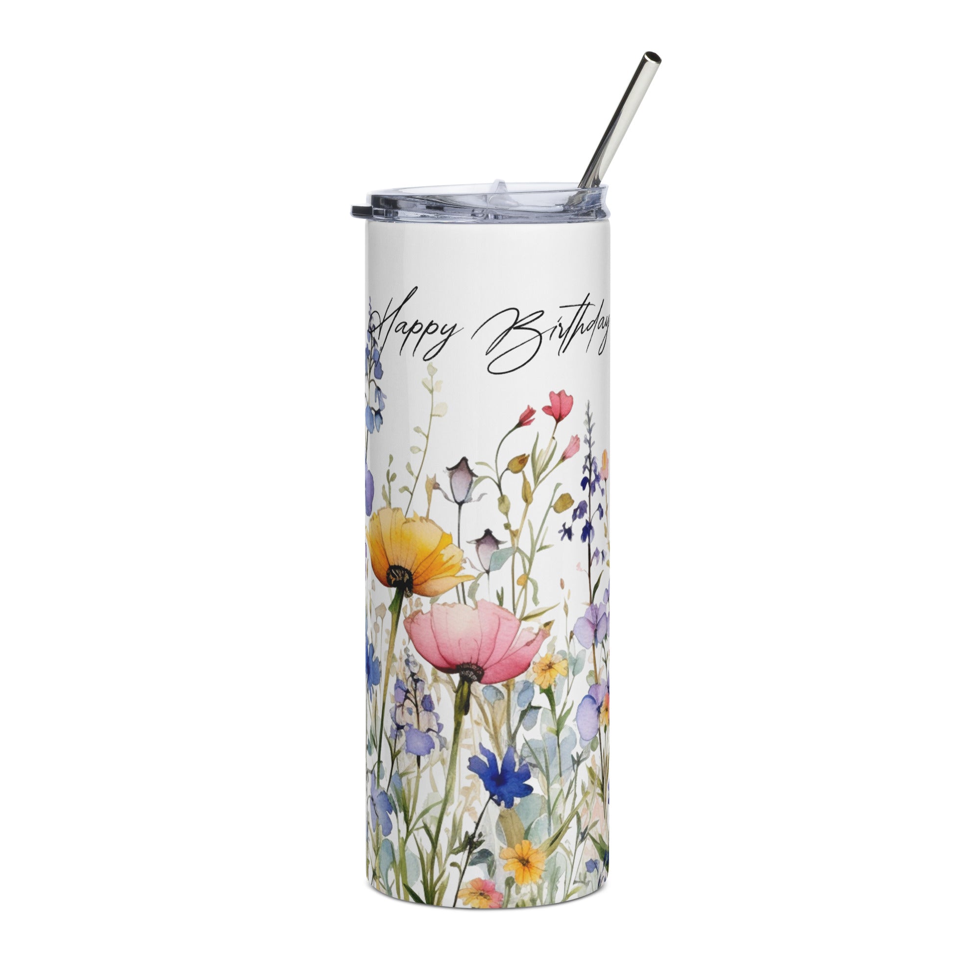 Wild Flower Birthday Tumbler