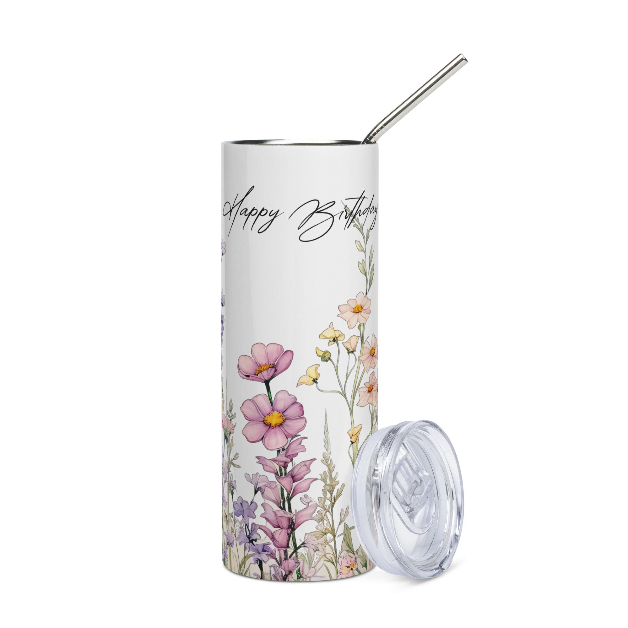 Wild Flower Birthday Tumbler