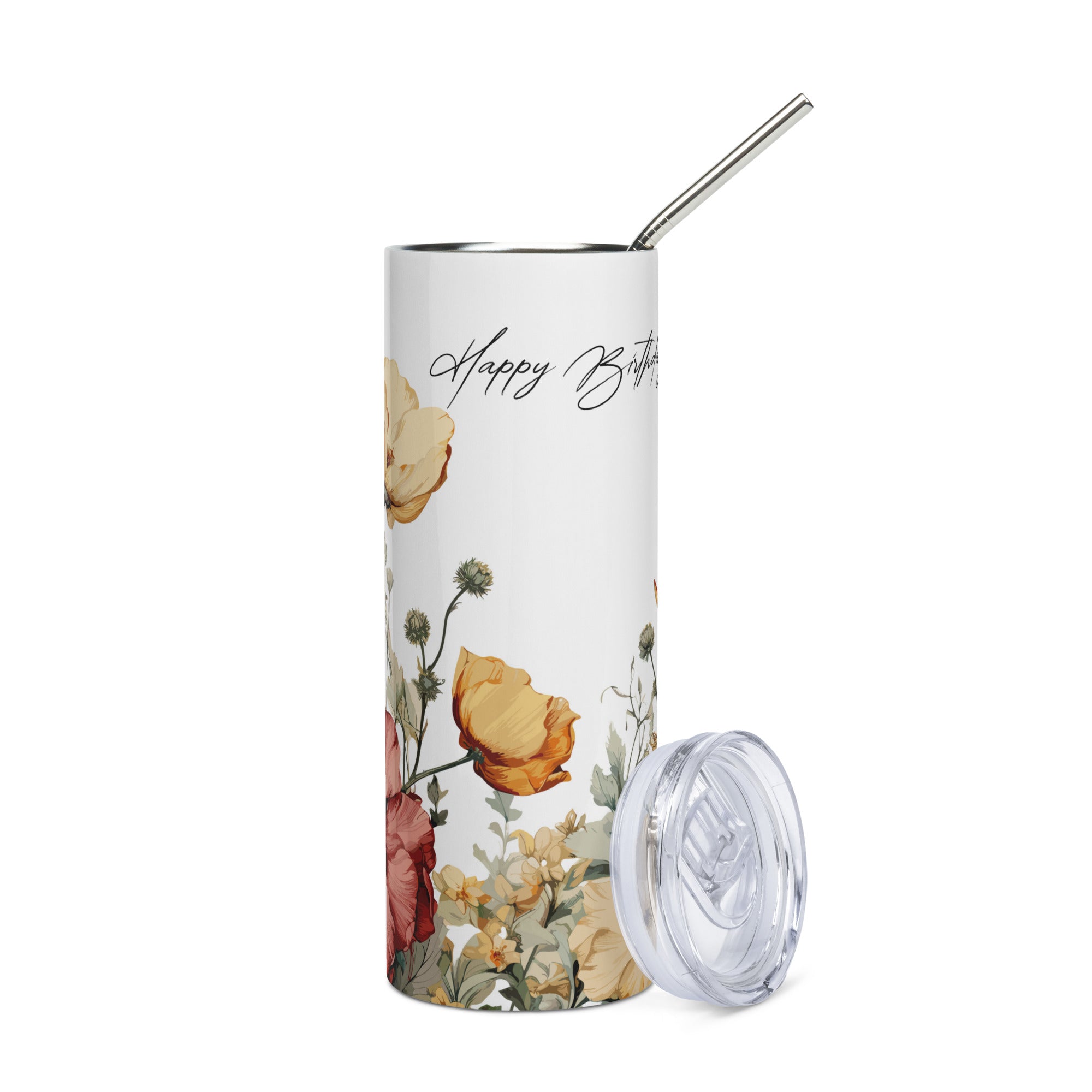 Wild Flower Birthday Tumbler