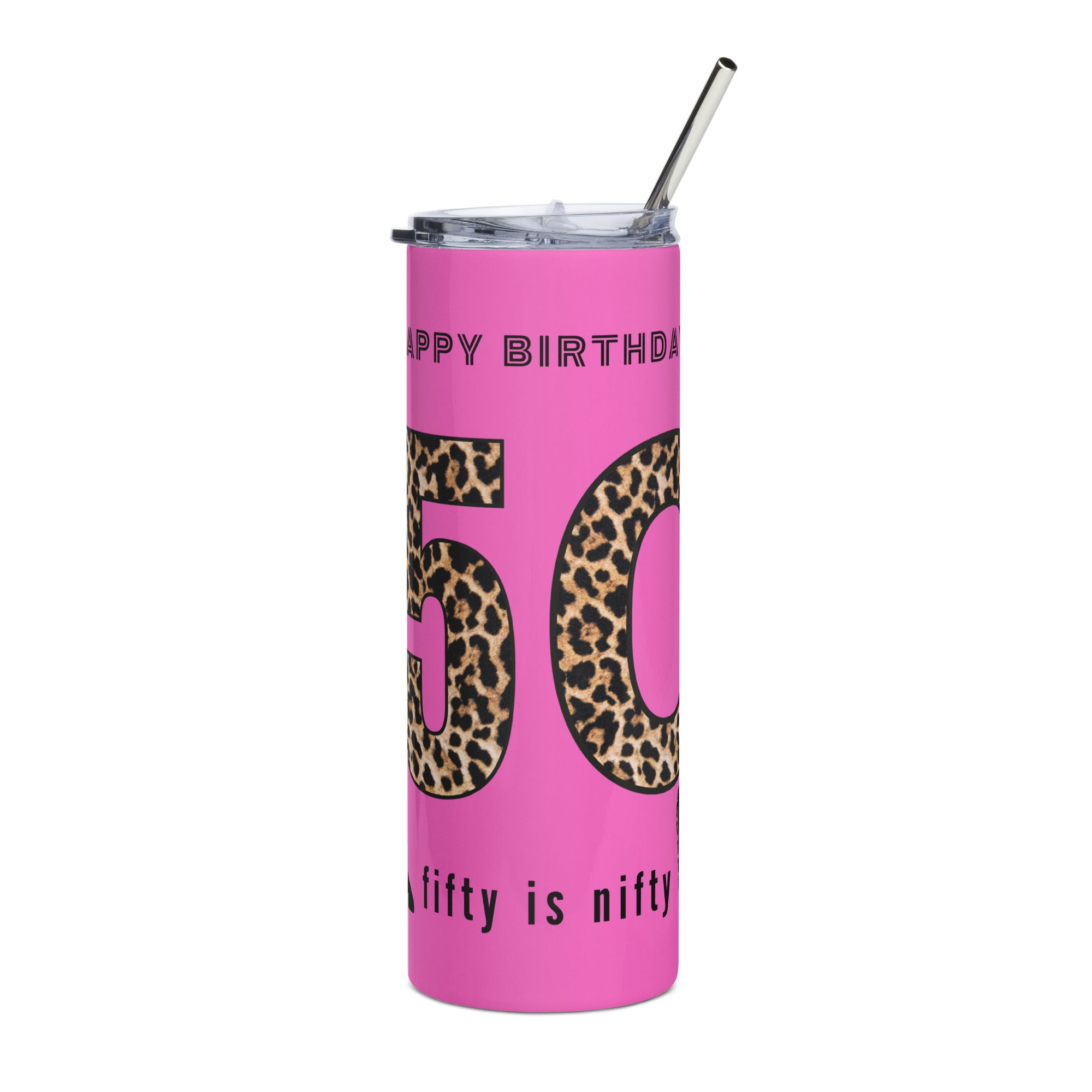 Funny Birthday Tumbler - Nifty Fifty