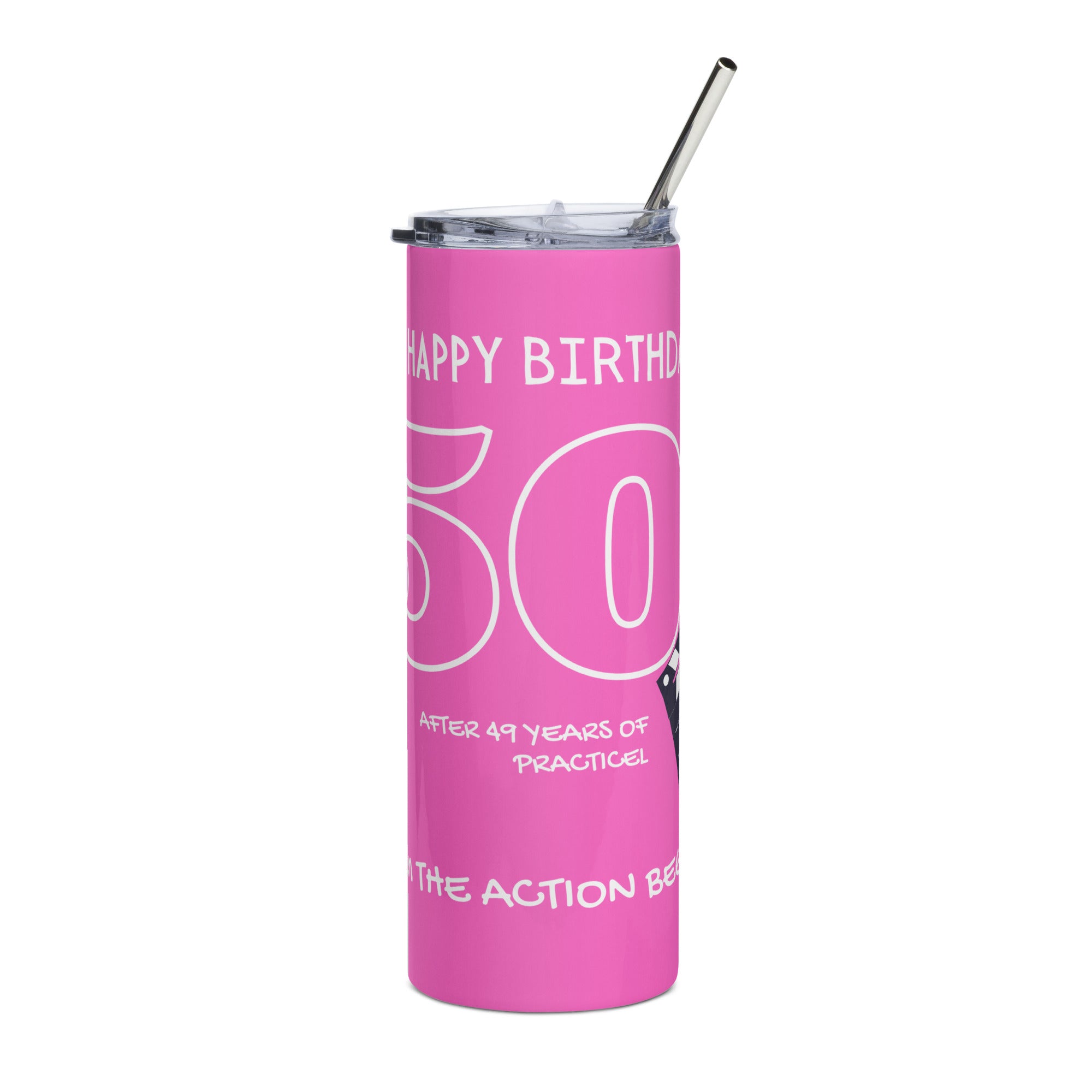 Funny Birthday Tumbler - Begin AT Fifty