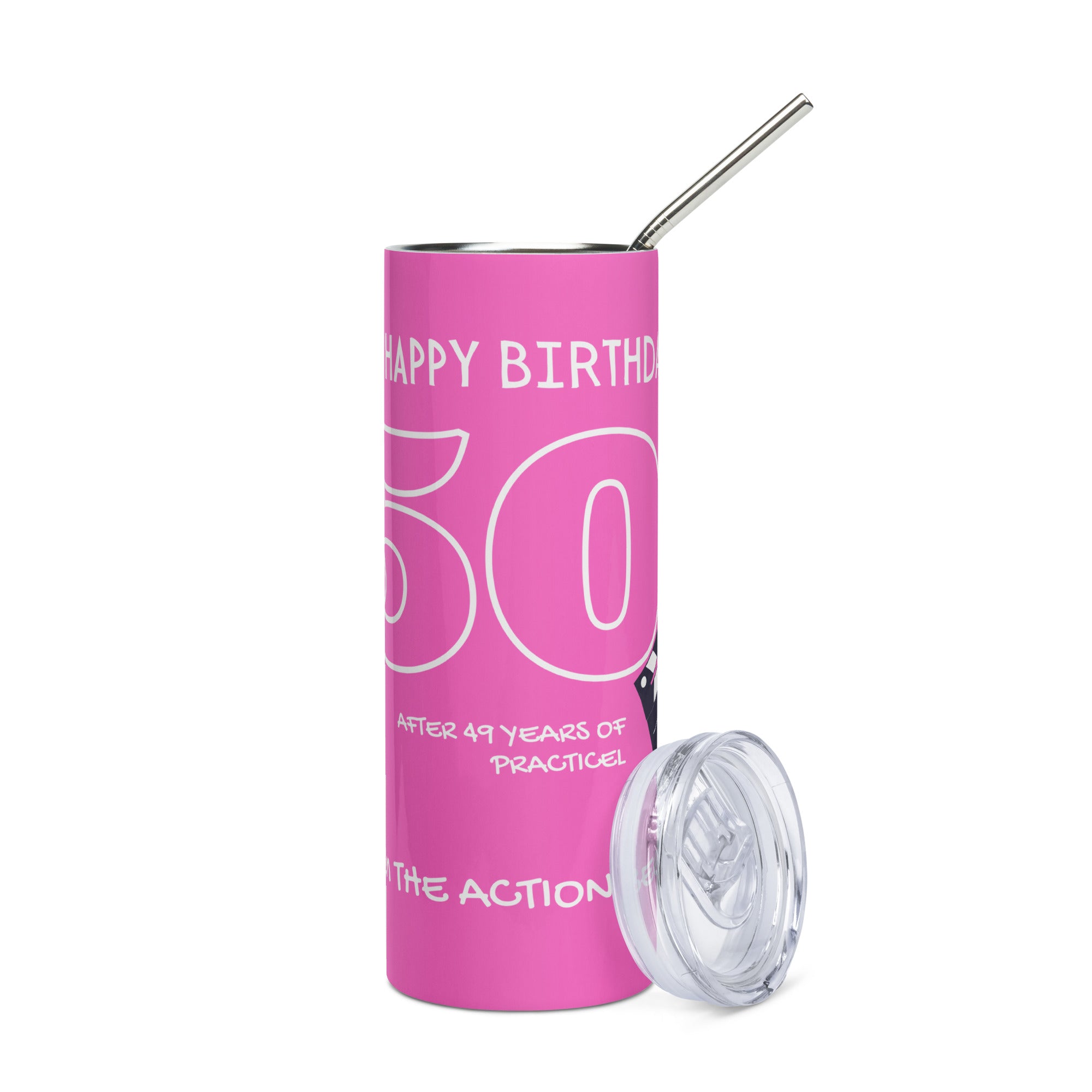 Funny Birthday Tumbler - Begin AT Fifty