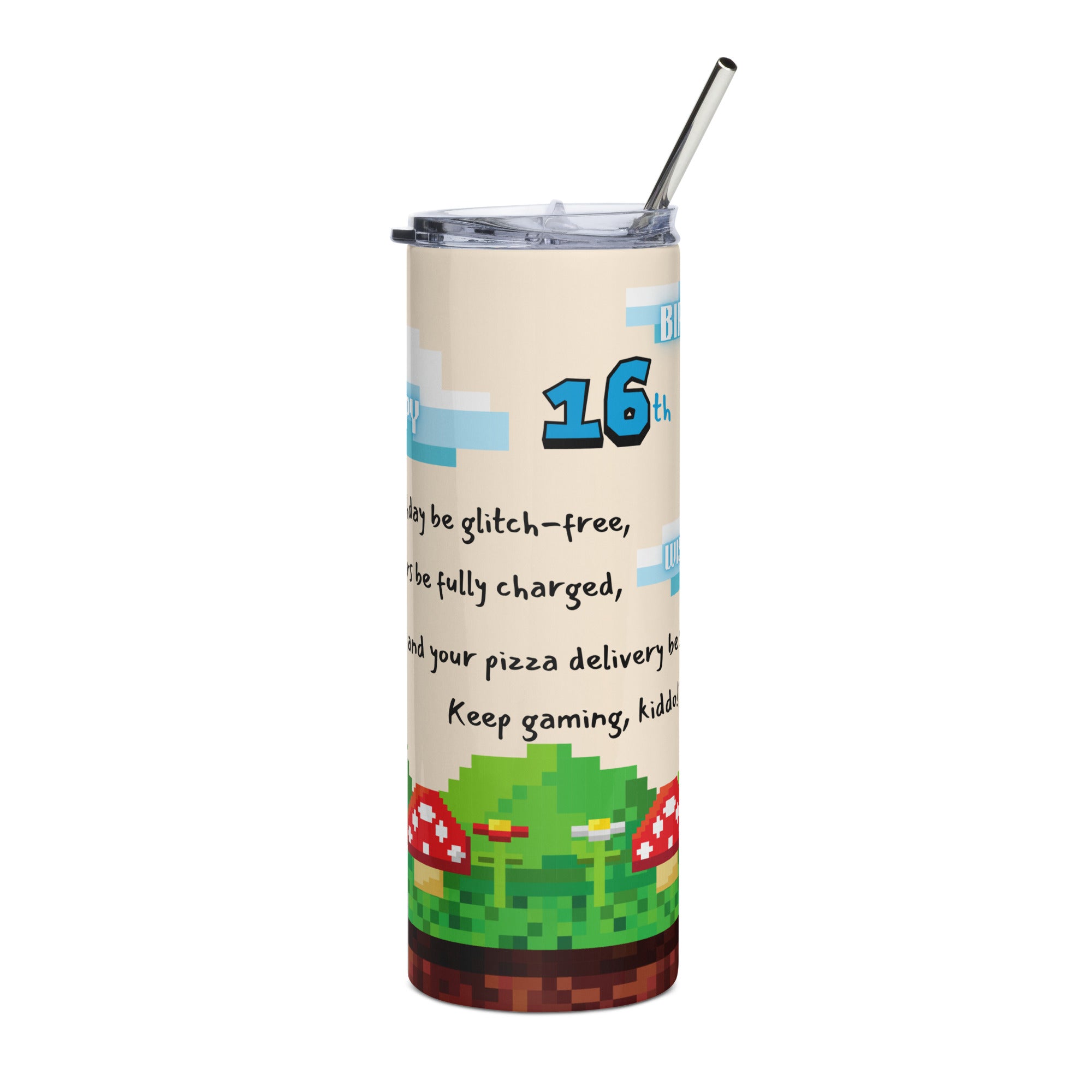 Boy 16th Birthday Tumbler - Game Wish