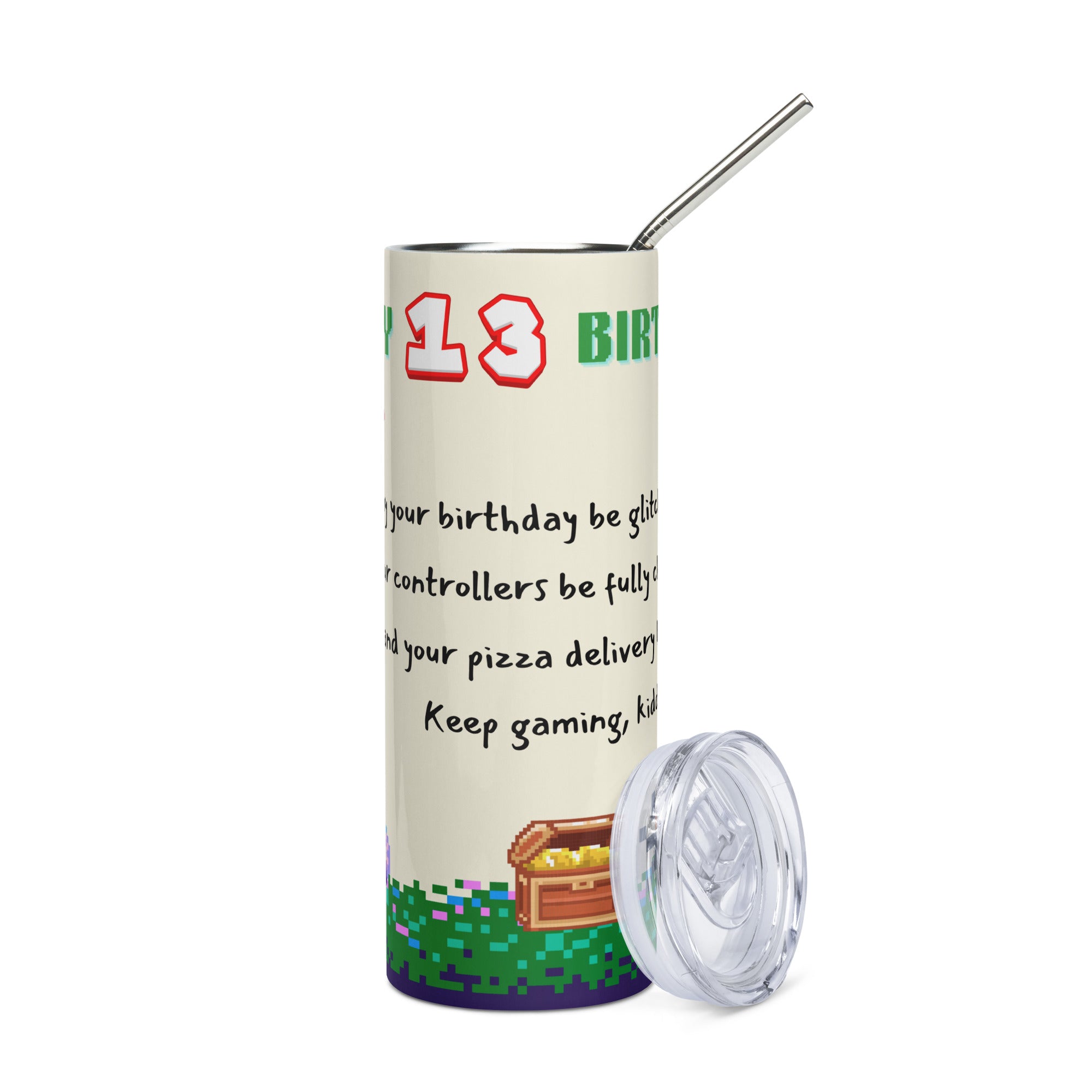 Boy 13th Birthday Tumbler - Game Troll