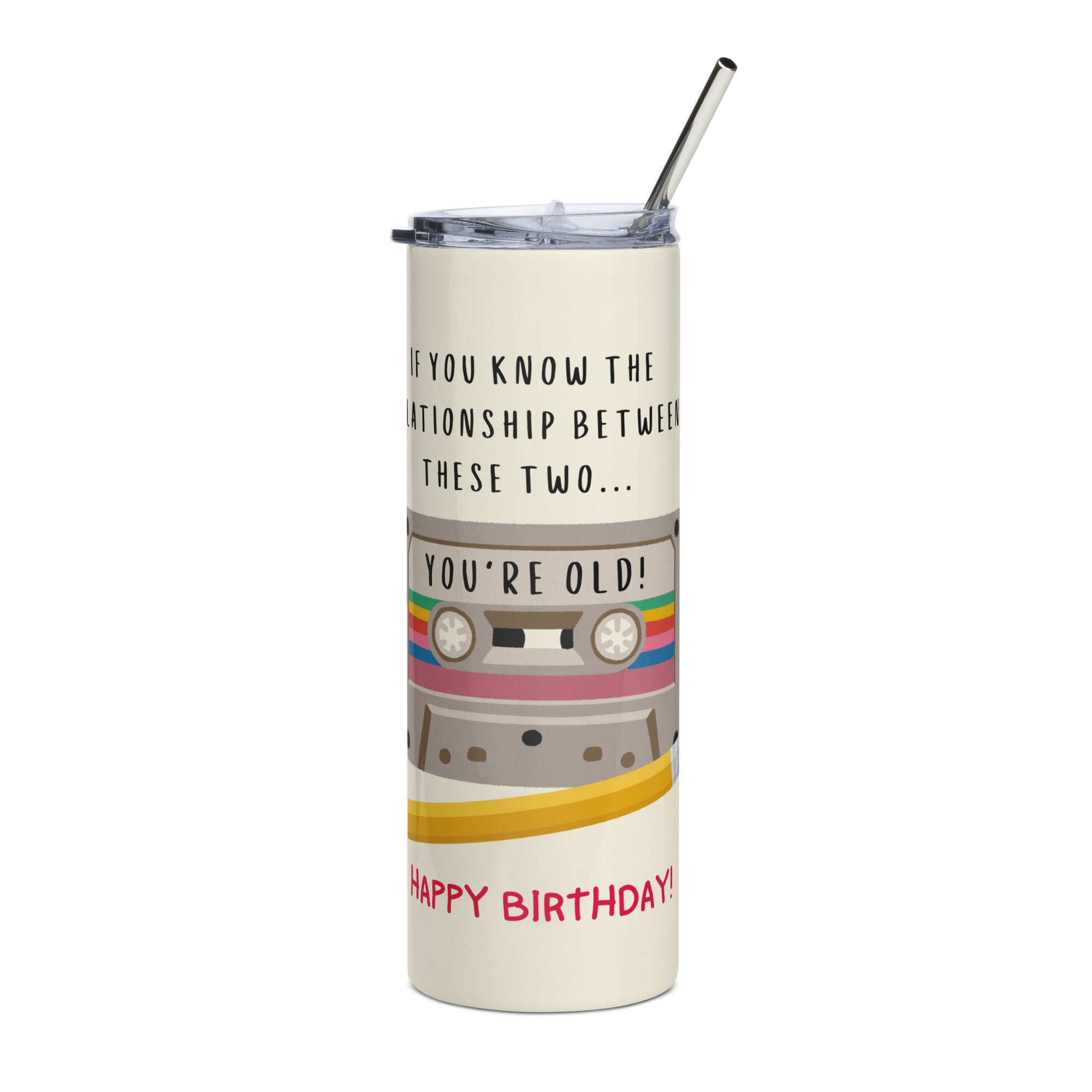 Funny Birthday Tumbler -Cassette