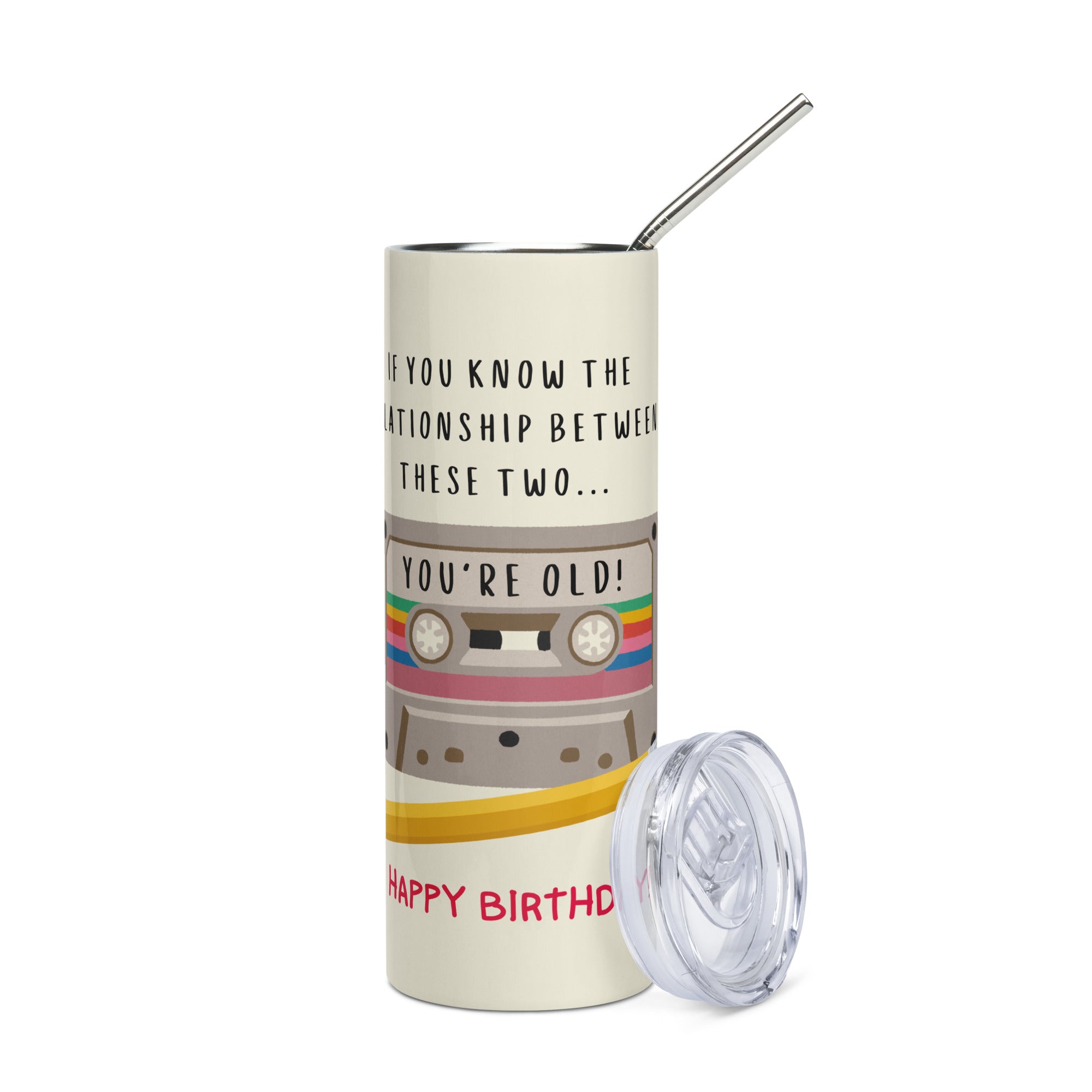 Funny Birthday Tumbler -Cassette