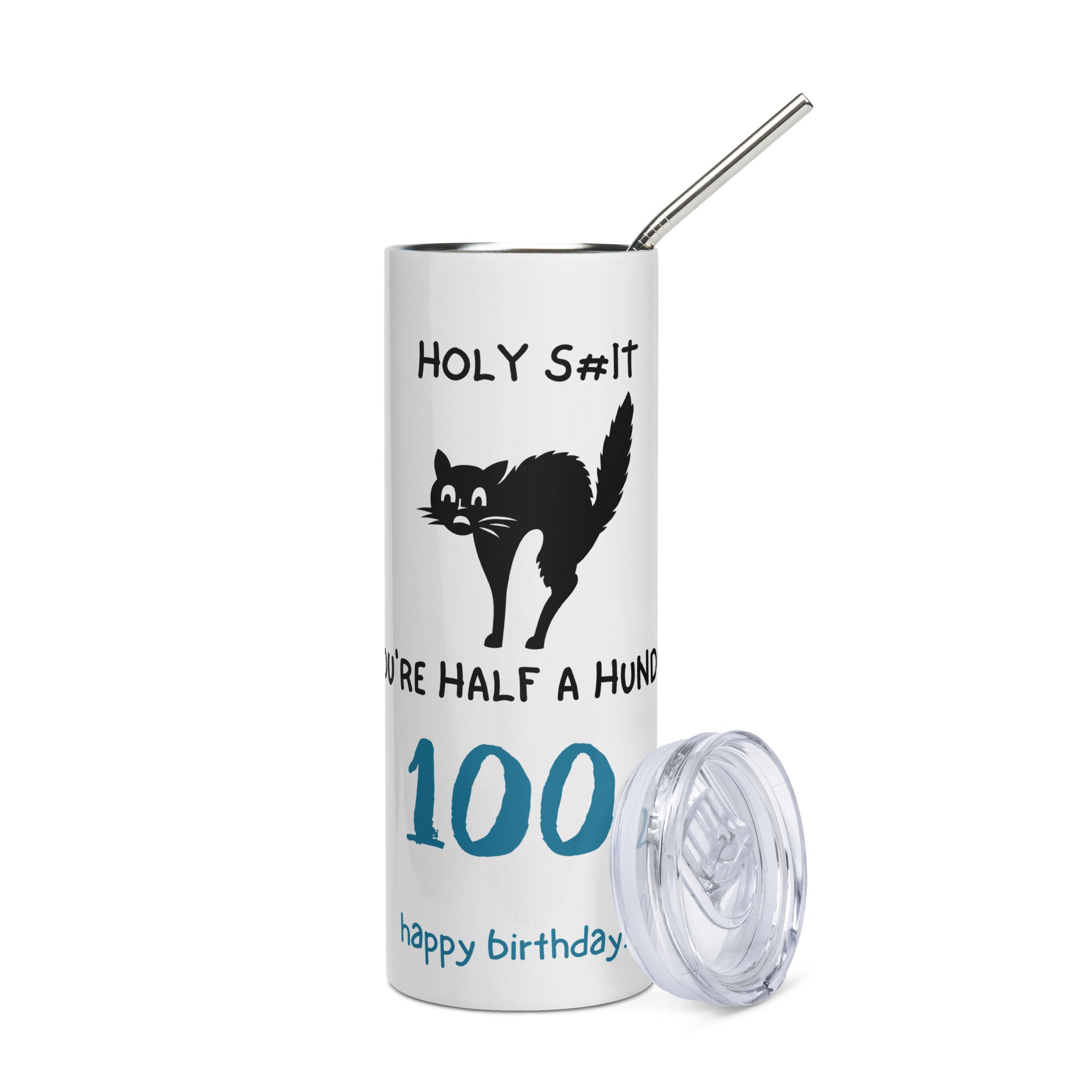 Funny Birthday Tumbler - 50th Birthday Half A 100