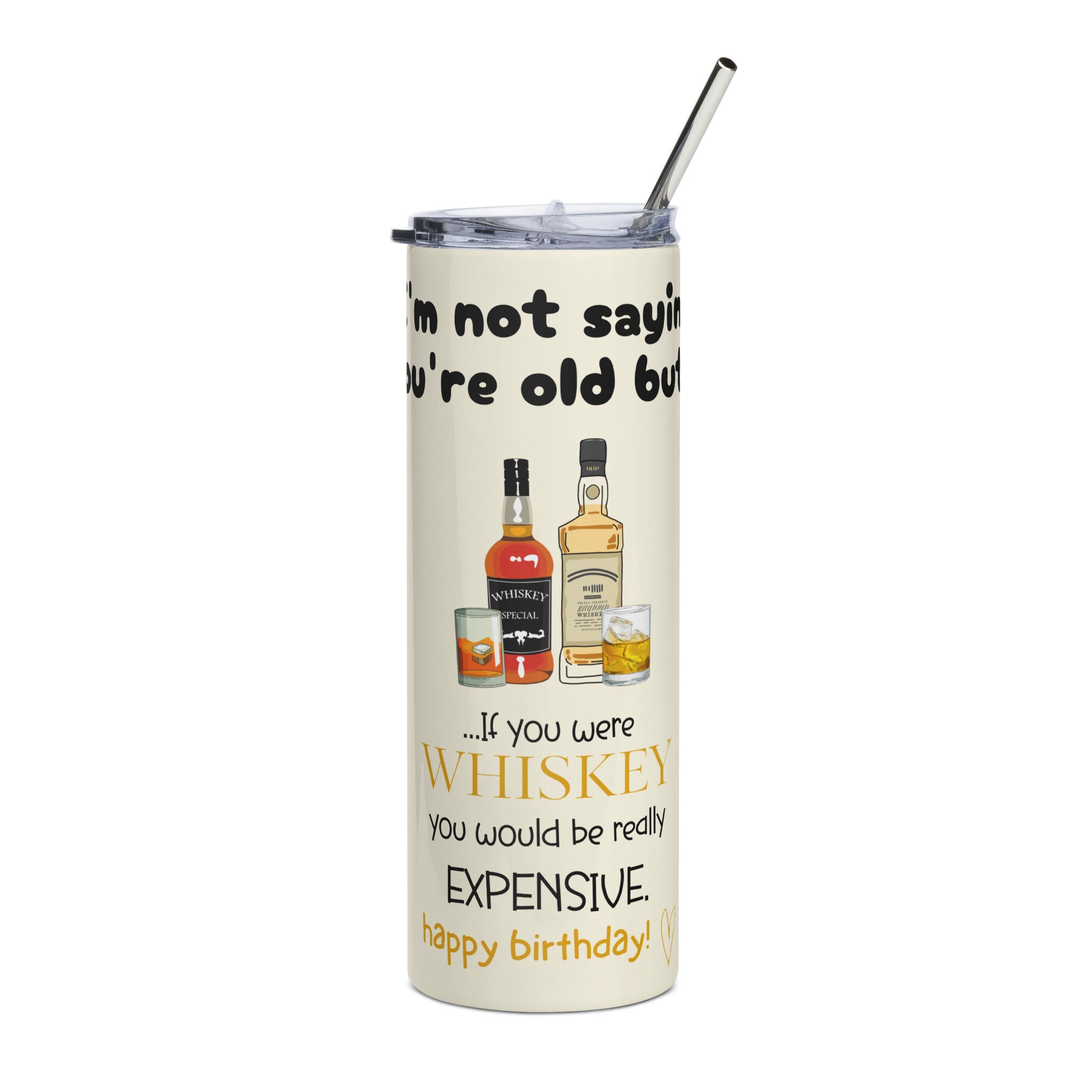 Funny Birthday Tumbler - Expensive Whiskey