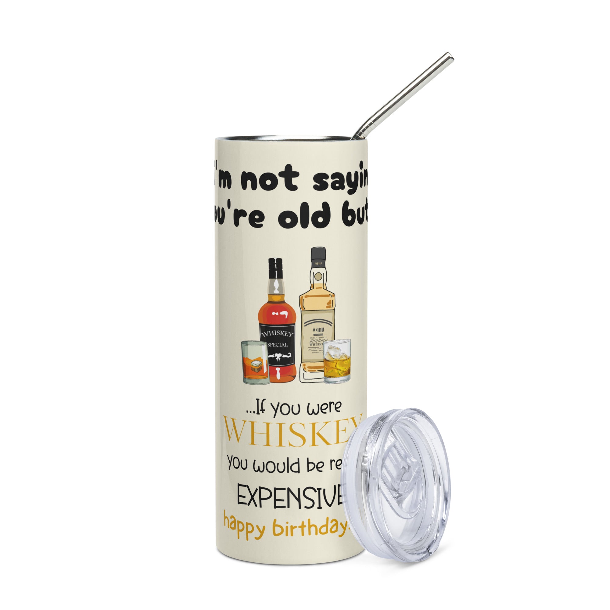 Funny Birthday Tumbler - Expensive Whiskey