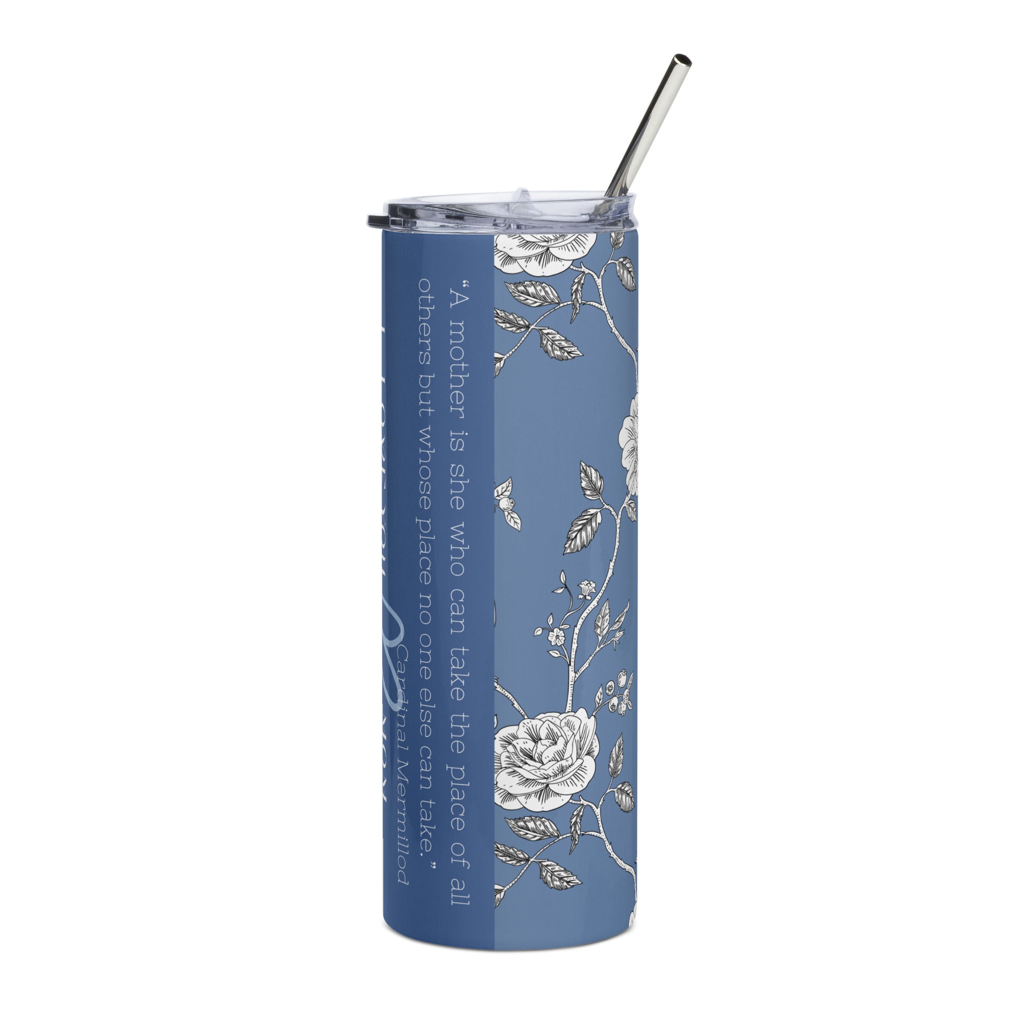 Tumbler for Mom - Blue Roses