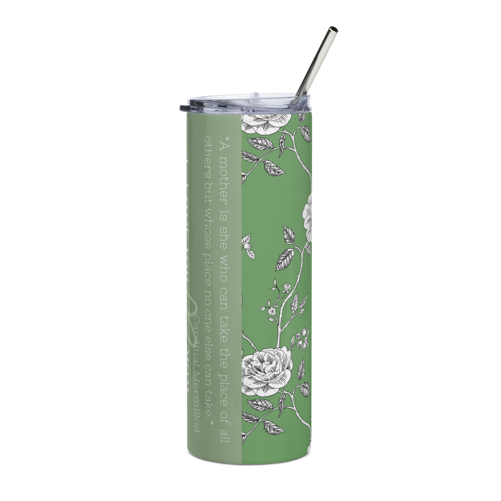 Tumbler for Mom - Green Roses