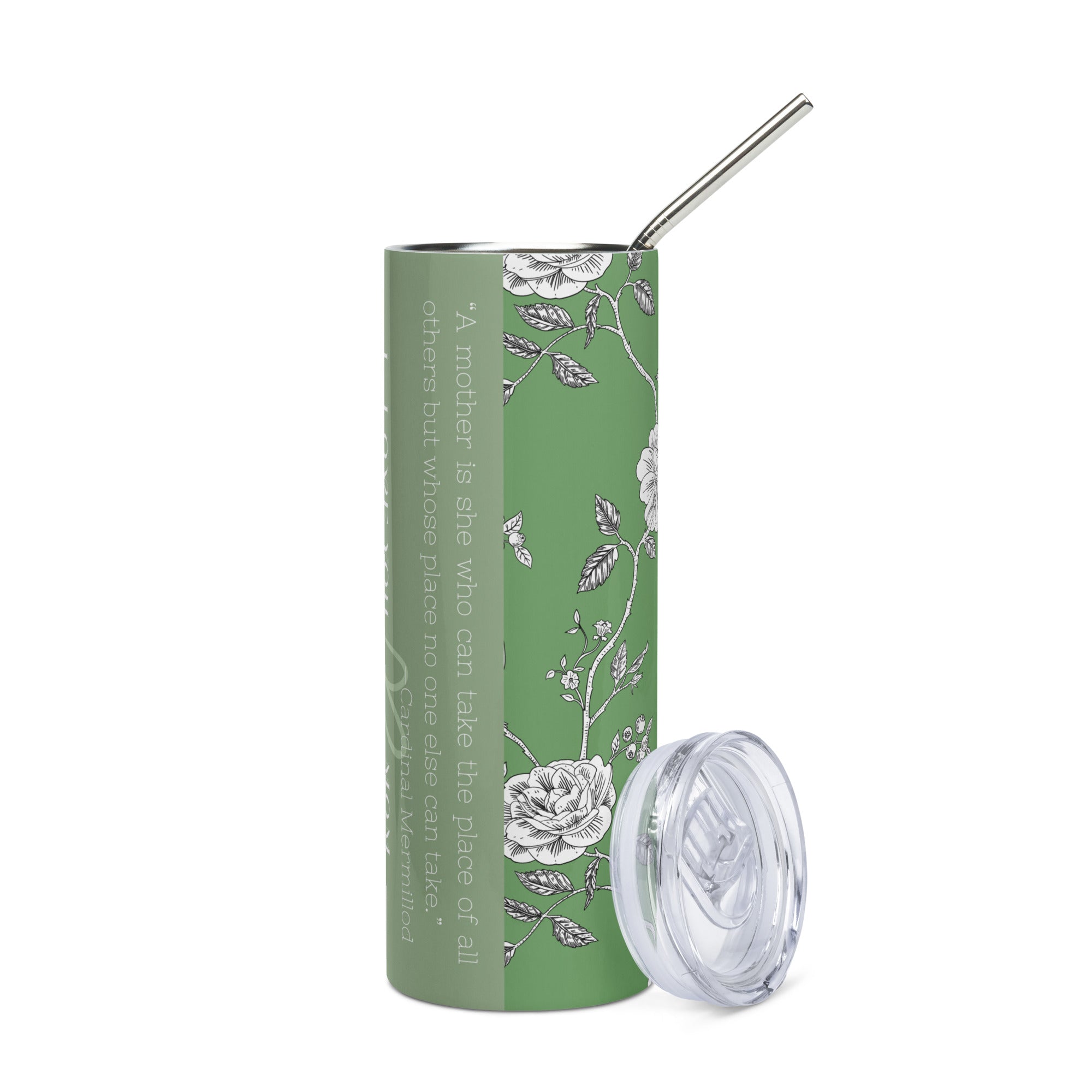 Tumbler for Mom - Green Roses