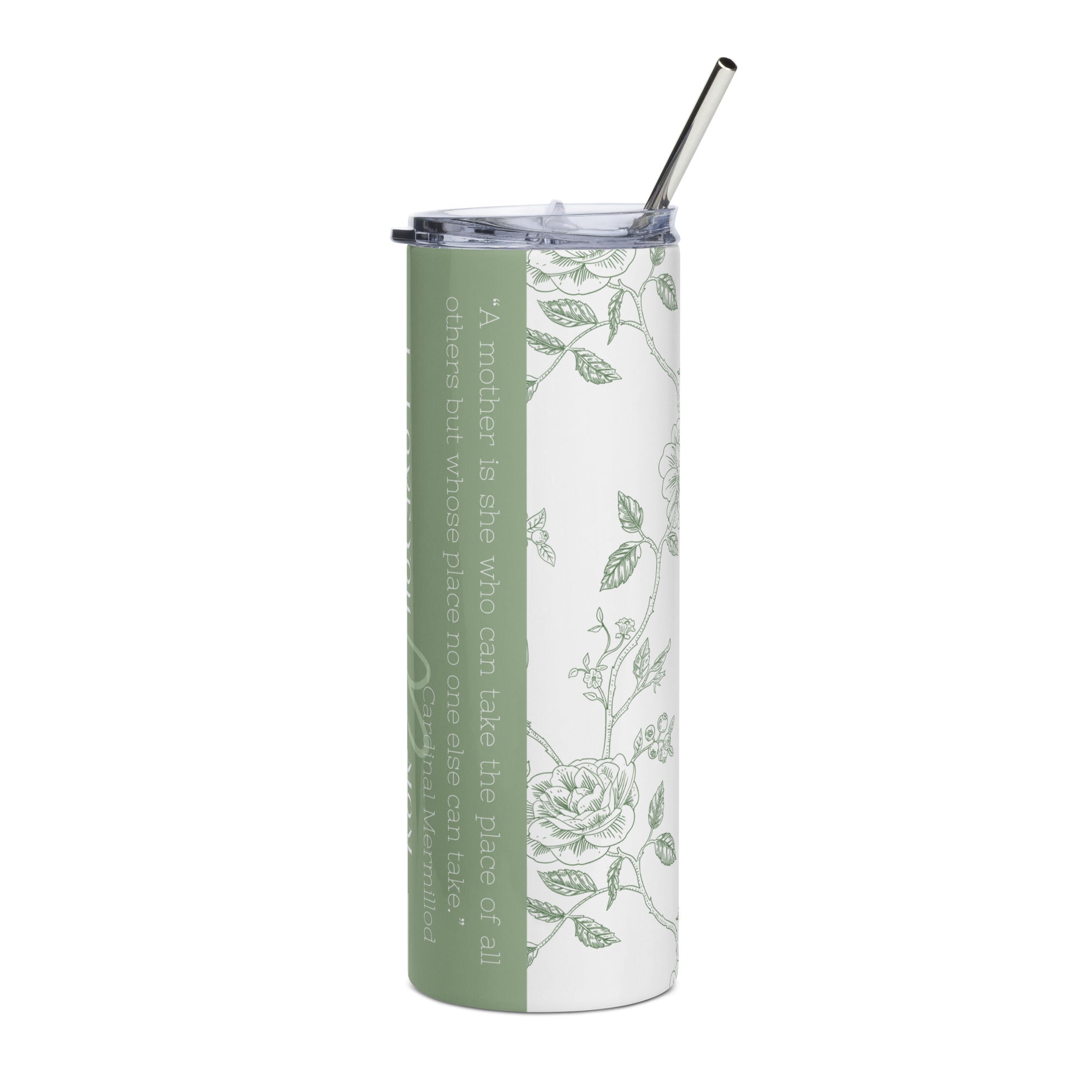 Tumbler for Mom - Green Roses