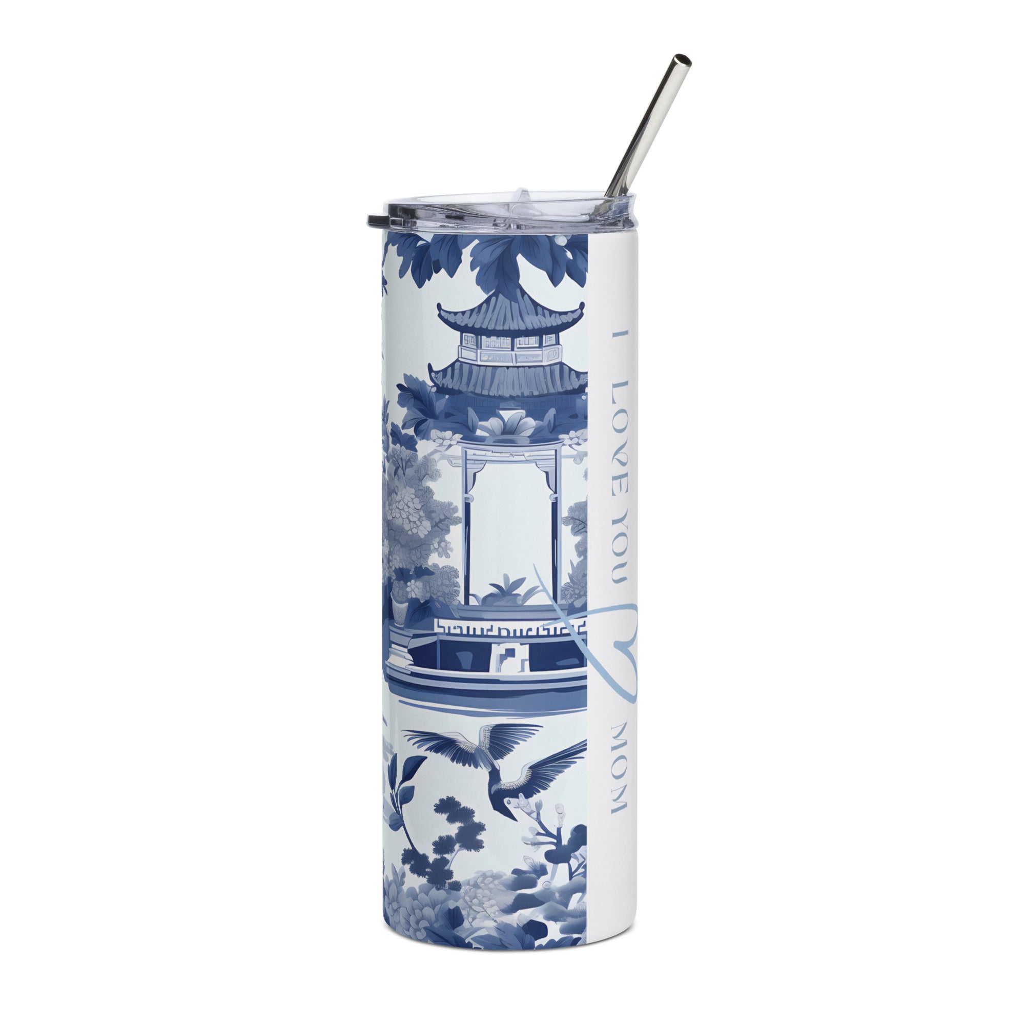 Tumbler for Mom - Blue Chinoiserie