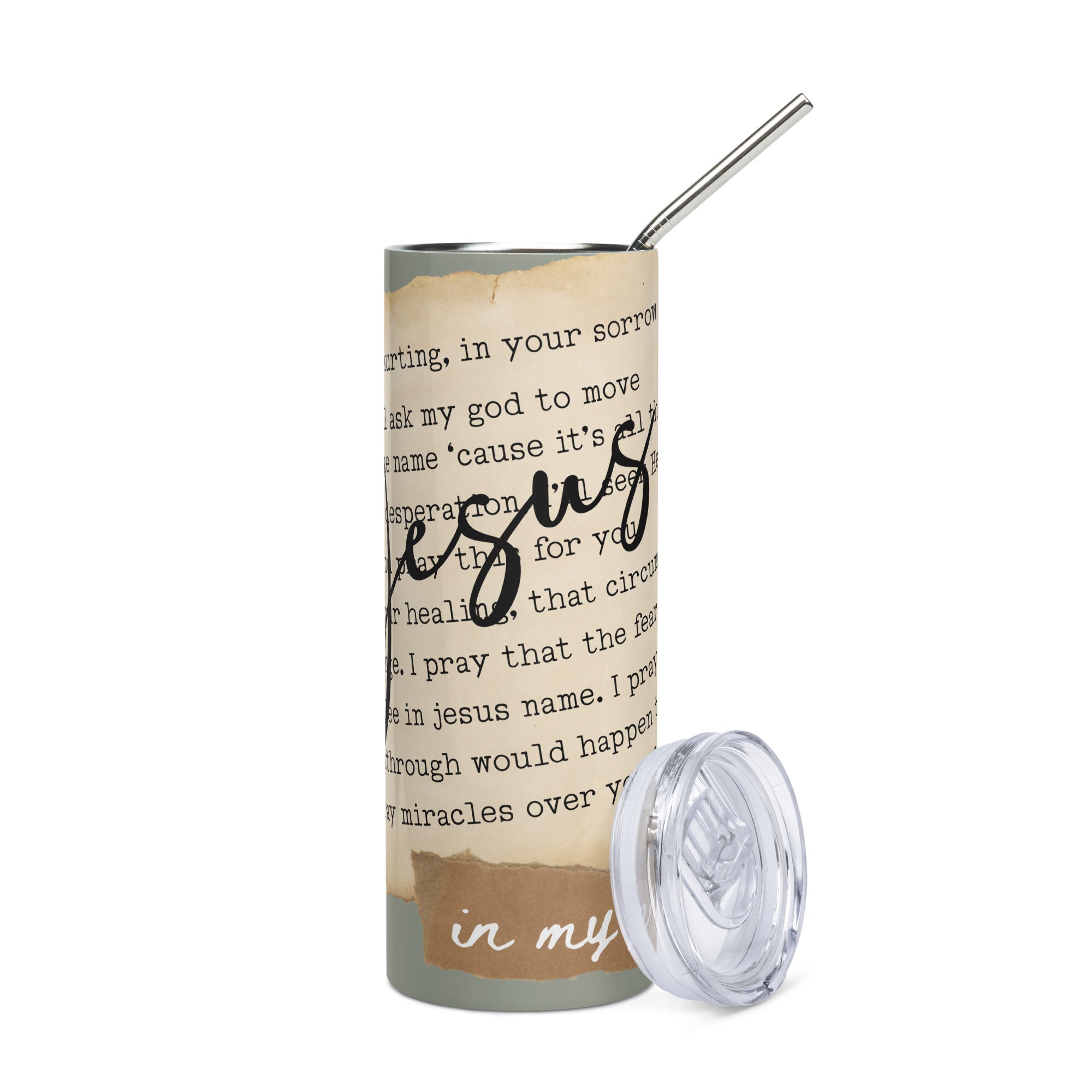 Christian Faith Tumbler - Jesus In My Prayer