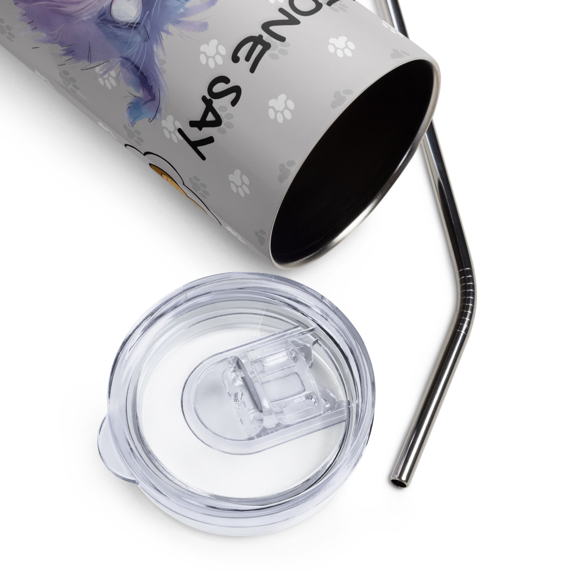 Pet Lover Tumbler - Funny Dog - Say Dinner